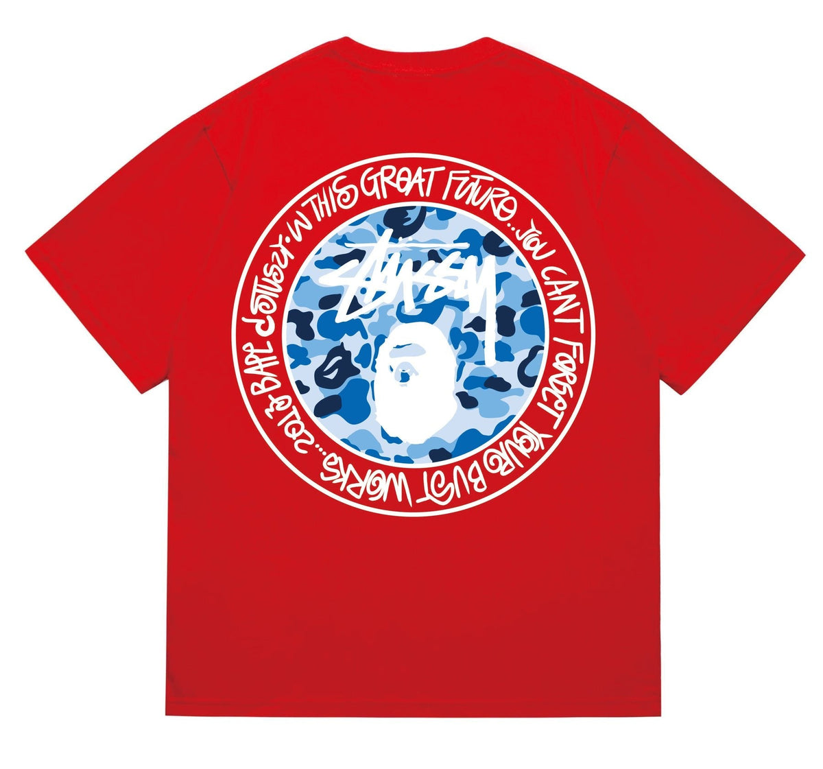 BAPE White-Ring Camo Back Graphic T-Shirt
