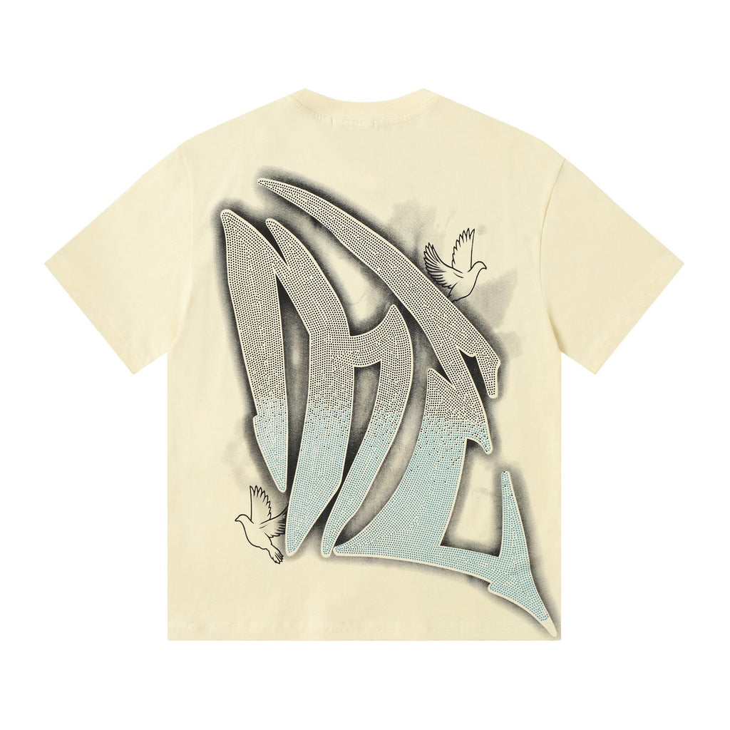 MIXED EMOTION Dove Angel Graphic Short-Sleeve T-Shirt