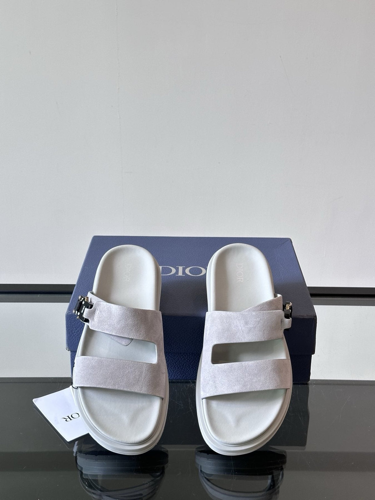 Dior Men's Two-Strap Slide Sandals
